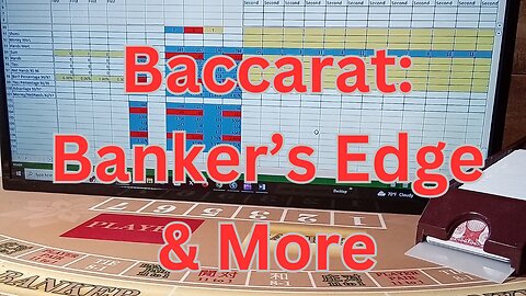 Baccarat: My Strategies Demonstration 01242024. Banker's Edge in Action.