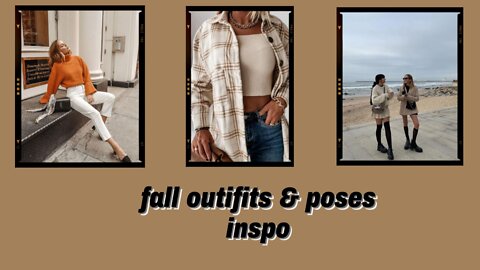 fall outifits/ posing inspoo aesthetic