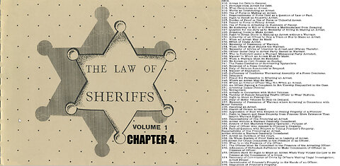 The Law of Sheriffs Chapter 4