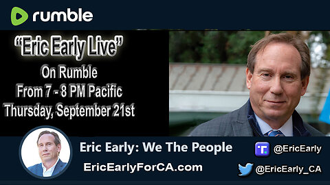 9-21-23 "Eric Early Live" With Eric Early"