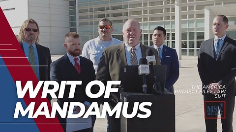 LIVE PRESS CONFERENCE: BORDER WARS! THE AMERICA PROJECT AND TOM HOMAN ON BEHALF OF ARIZONA PLAINTIFF JOHN LADD FILE WRIT OF MANDAMUS VS JOSEPH R. BIDEN JR.