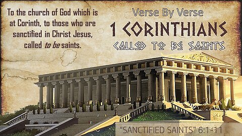 "LIVE" “Sanctified Saints” Pastor Greg Blanc 1 Cor 6:1-11