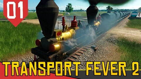 Como Lucrar no HARD! Dobradinha do Trem- Transport Fever 2 Hard #01 [Série Gameplay Português PT-BR]