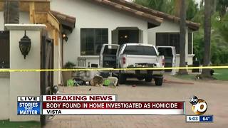 Body found in home investigated as homicide