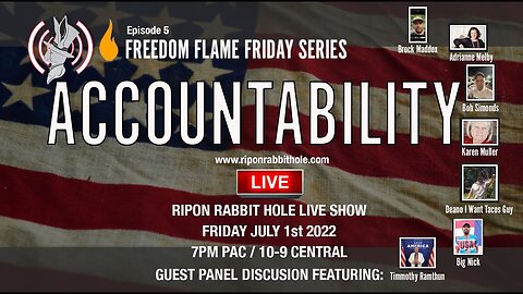 Freedom Flame Friday series with FFCW: ACCOUNTABILITY
