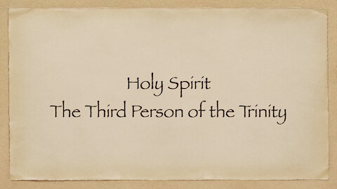 Holy Spirit In Us And On Us