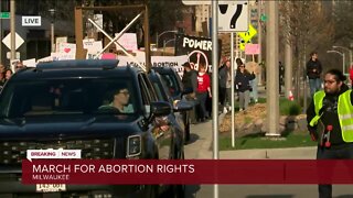 Pro-choice protestors march to Milwaukee's Planned Parenthood