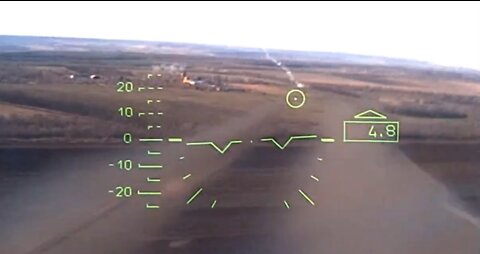 Russian military strike against the Ukrainian Armed Forces using Mi-28n