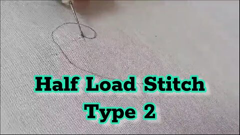 Half load stitch - Type 2 | Online Aari Class tamil | Diya Aari Designer