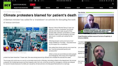 Climate protesters blamed for patient’s death in Germany