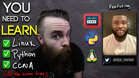 WHY you need to study Python, Linux, CCNA AT THE SAME TIME! // ft. Cisco_Panther