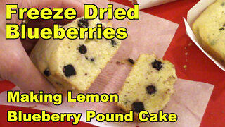Making Lemon Blueberry Pound Cake