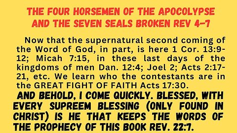 Matt 5- 7 The promised Second Coming of the Word of God 2 Pet. 3.