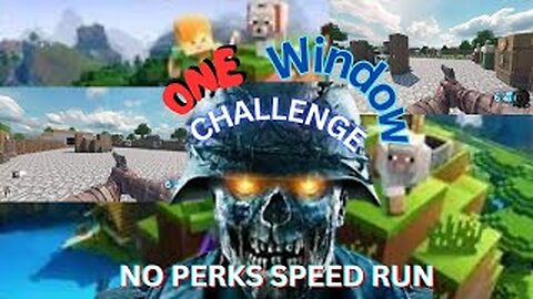 BEST MINECRAFT ONE WINDOW CHALLENGE - NO PERKS SPEEDRUN