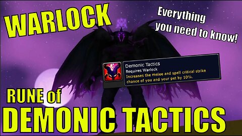 Warlock RUNE of DEMONIC TACTICS & Dead Acolyte Location | World of Warcraft Classic SoD