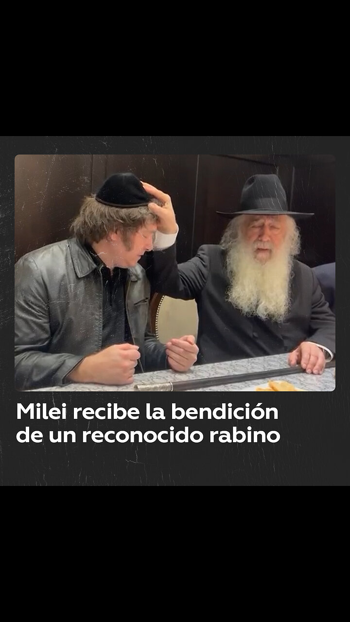 Milei Recibe La Bendición De Un Reconocido Rabino Durante Una Ceremonia ...