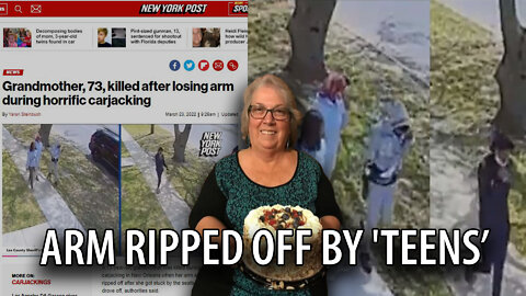 White Grandmother Has Arm Literally RIPPED OFF by Black Teens, Media is Silent