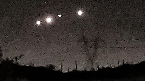 "Mystery" UFOs with bright lights in formation spotted in Arizona