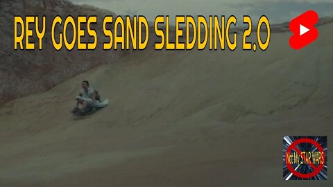 Rey Goes Sand Sledding 2.0 #Shorts #YouTubeShorts #ShortsYouTube