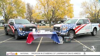 Wounded Warrior Family Support honoring combat-wounded veterans with new trucks