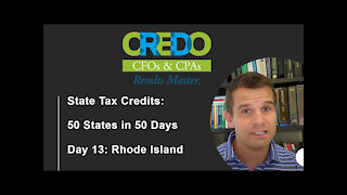 50 States in 50 Days - Rhode Island Tax Credits - Jobs, Jobs, Jobs!