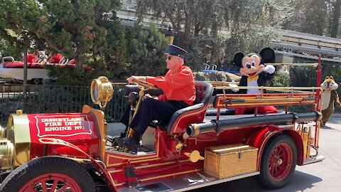 Mickey Mouse cavalcade parade at Disneyland resort