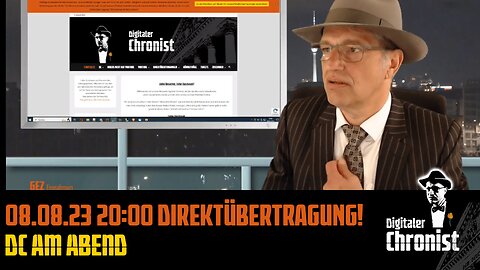 Aufzeichnung vom 08.08.23 Direktübertragung! DC am Abend