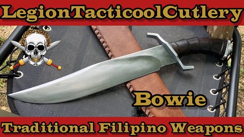 Traditional Filipino Weapons Bowie! 5160/D2 steel! Like, Share Subscribe! #bowie