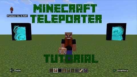 How to build a Teleporter in Minecraft - Tutorial - [Updated] Bedrock Edition 1.20.51