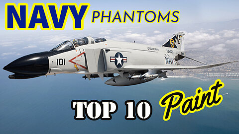 TOP 10 Squadrons Colors! - US Navy F-4 Phantoms - Vietnam War Era - United States Navy Aviation