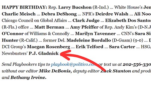 Politico Wishes Me Happy Birthday Despite My BRUTAL Story About Them