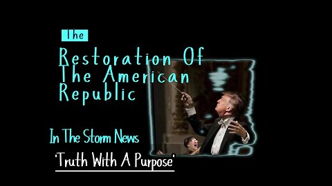 I.T.S.N. is proud to present: 'The Restoration of the American Republic.' March 20