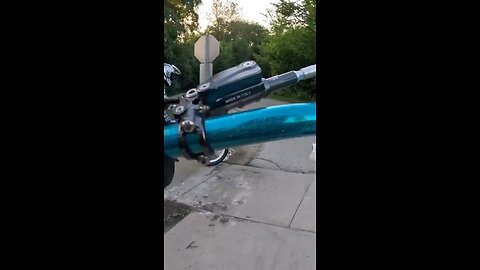 Crazy mom shouts at E-bike rider