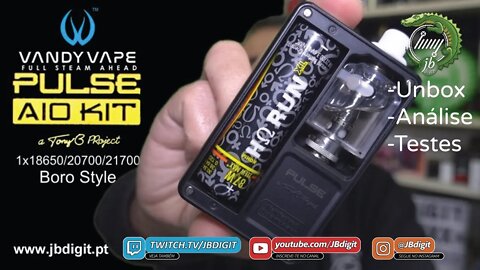 [PT] Vandyvape PULSE AIO (c/ Boro RBA e VVC coils) -1x18650/20700/21700 - Será que compensa?