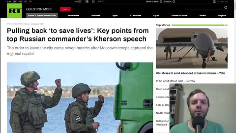 Russia is pulling back Civilians and Russian troops in Kherson to save lives