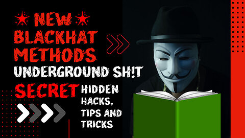 NEW! BLACKHAT METHODS ➔ FREE Secret Hacks, Tips and Tricks | Make Money Online & Affiliate Marketing