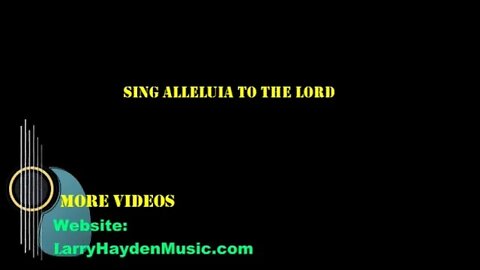 Sing Alleluia to the Lord. Hot guitar instrumental.