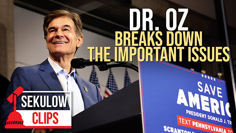 Dr. Oz Breaks down the Most Important Issues Facing the Nation