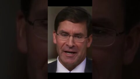 Mark Esper: President Trump Suggest Shoot Missile To Mexico #Shorts