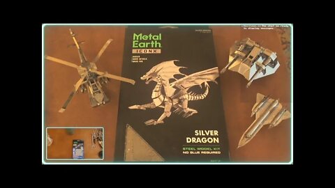 Building Metal Earth Models: Silver Dragon part 2