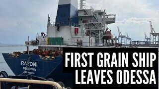 First Grain Ship Leaves Odessa - Inside Russia Report