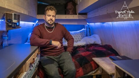 From Construction Van to DIY Conversion Camper With everything he needs! | Vanlife Tour.