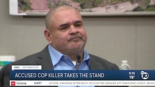 Man charged in shooting death of SDPD officer testifies in court