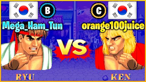 Street Fighter II': Champion Edition (Mega_Ham_Tun Vs. orange100juice) [South Korea Vs. South Korea]