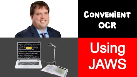 Quick Demo: JAWS Convenient OCR with the PEARL Camera