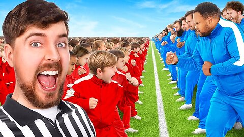 100 Kids Vs 100 Adults For $500,000 | Mr beast game show