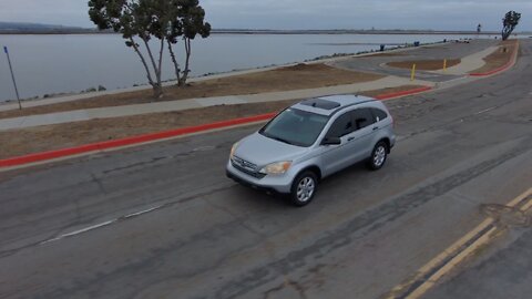 Blasian Babies DaDa Drives Chula Vista Bayfront Park Skydio 2+ Drone Autonomous Beacon Tracking!