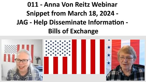 011 - AVR Webinar Snippet from March 18, 2024 - JAG - Help Disseminate Information