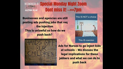 Ep 9 N8 19th Dec 2022 - Special Monday Night Zoom - Jabber job ads and job ads for jabbed only