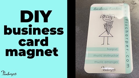 DIY Business Card Magnet
